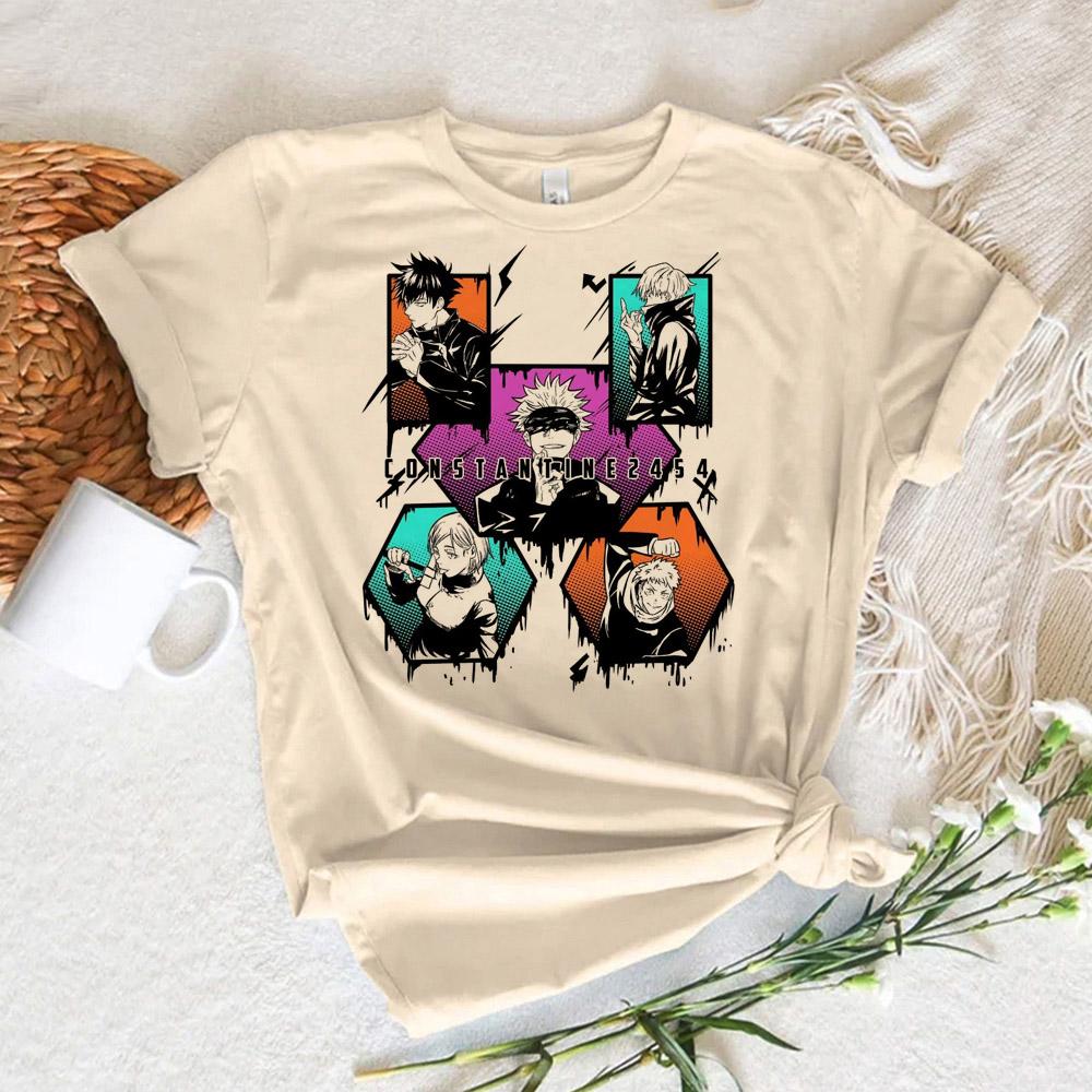 Jujutsu Kaisen T Shirt Anime Cosplay Tees Women Men Grunge Aesthetic Short Sleeve Streetwear Harajuku T-shirt