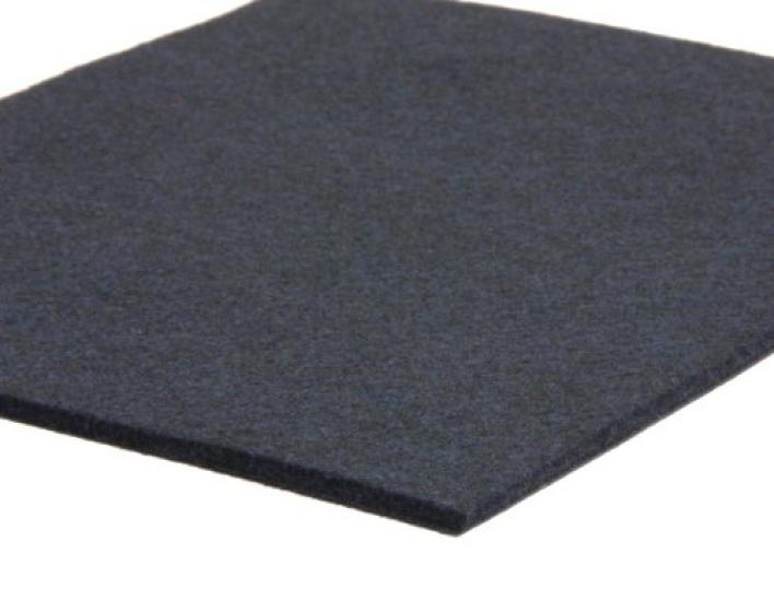 Kobaido Calligraphy Sheet for Paper x Medium Navy 3mm Half-sheet (45 150cm) Felt, Blue,