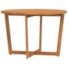 Outdoor Dining Table Round Ø110 X 75 Cm Solid Acacia Wood