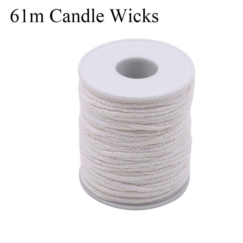 Oil Lamps Environmental Spool Cotton Wick Candlestick Sustainer Tabs Wax Candle Core Square Braid