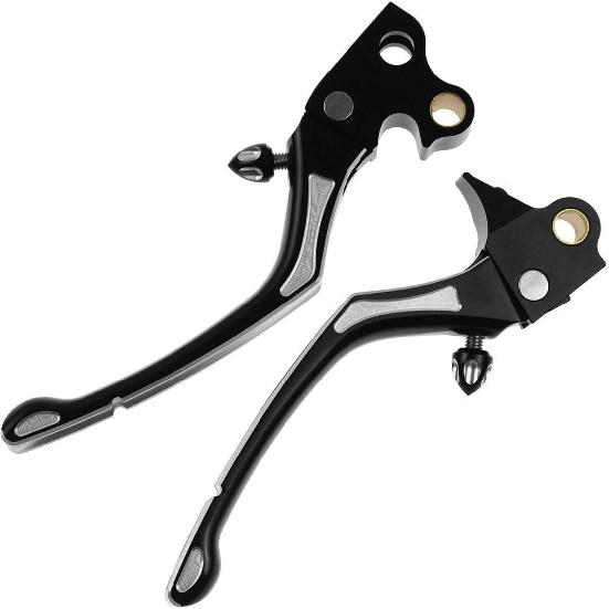 

Motorcycle Brake Clutch Lever Hand Levers Fit for Harley Dyna Softail Touring Sportster 883 1200 XL Black