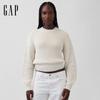 Gap Women's 2026 Spring Pure Cotton Loose Round Neck Long Sleeve Knit Sweater