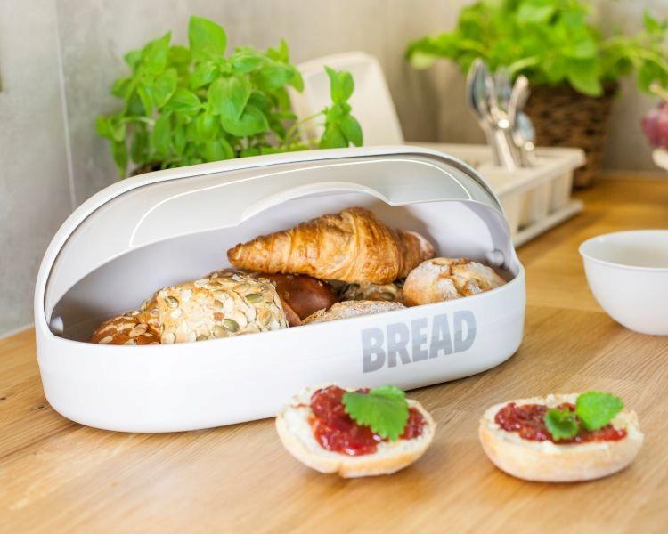 One-Piece Bread Bin Galicja Gray Plastic 1 Pc