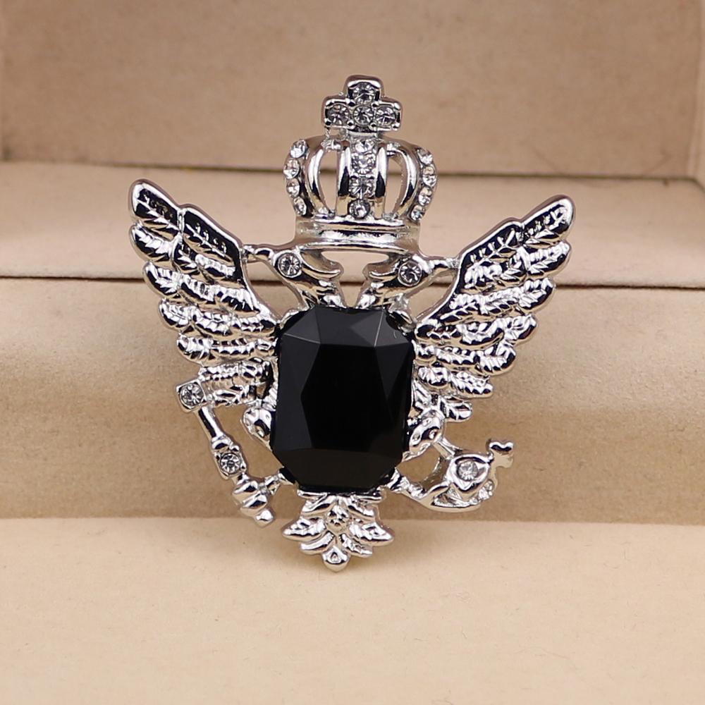 Eagle Pattern Collar Brooch Pin for Men