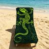 Cute Towel Animal Gecko For Outdoor Camping Leopard Beach Towel Super Absorbent Quick-Drying Summer Towel