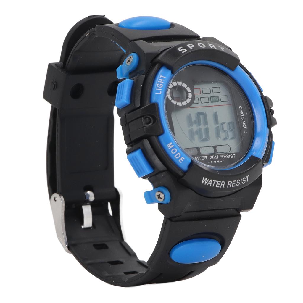 Kids Watch with LED Backlight for 5 To 17 Years Old Boys 12 24H Weekly Calendar Alarm Clock 50M Waterproof Digital