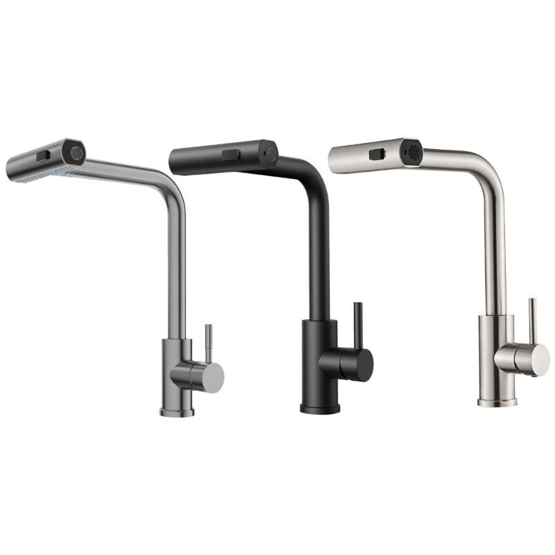 652F Steel Sink Faucet with Pull Out Sprays 360 Rotation Kitchen Sink Mixer Upgrades
