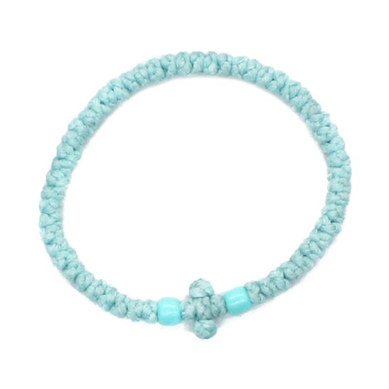 Verstellbares griechisch-orthodoxes Armband, christliches Gebetsarmband, handgewebt, Unisex-Armband, religiöses Handketten-Ornament