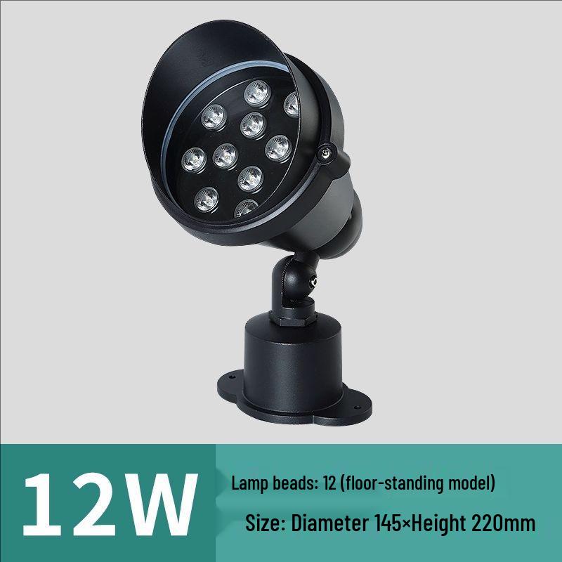 Outdoor Waterproof Plug-In Spotlight for Gardens and Lawns