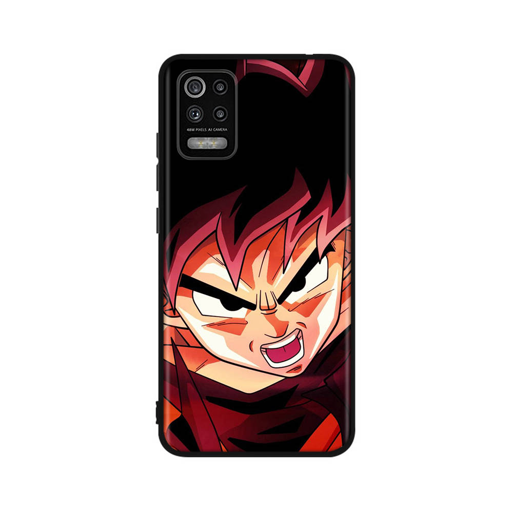 DT41 Pouzdro Dragon Ball Super pro iPhone 16 15 Plus 14 13 12 11 Pro 8 7 6S 6 SE 5S X XR XS Max Realme C30 C33 C31 9I Huawei P30 Černý měkký kryt