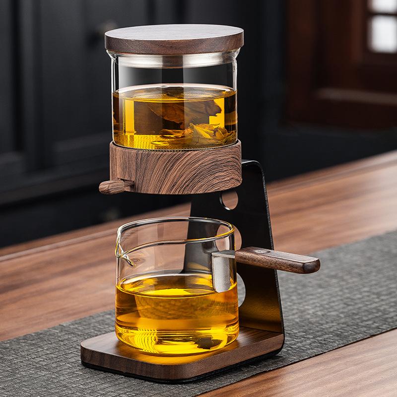 Artefact de fabrication thé de style chinois, théière en verre haut de gamme pour usage domestique,  à thé automatique