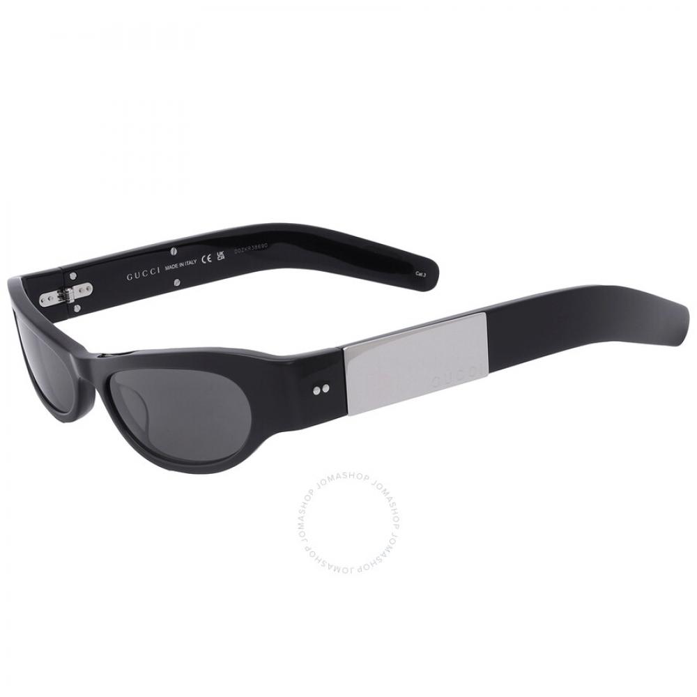 Gucci Dark Grey Rectangular Ladies Sunglasses Gg1635s 003 53