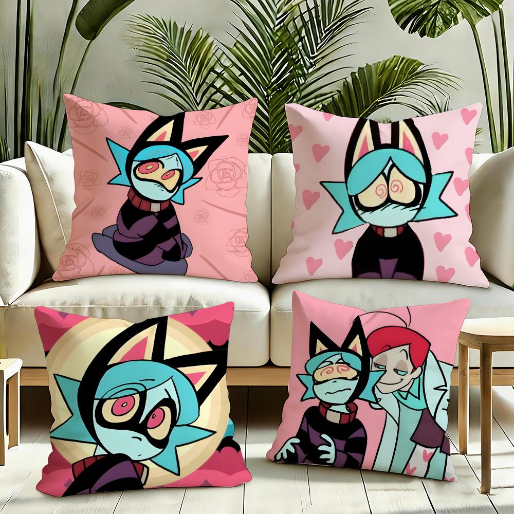 Psychocuties Mimi Cushion Cover Reversible Plush Pillow Cover Soft Fluffy Home Decor for Sofa Bedroom