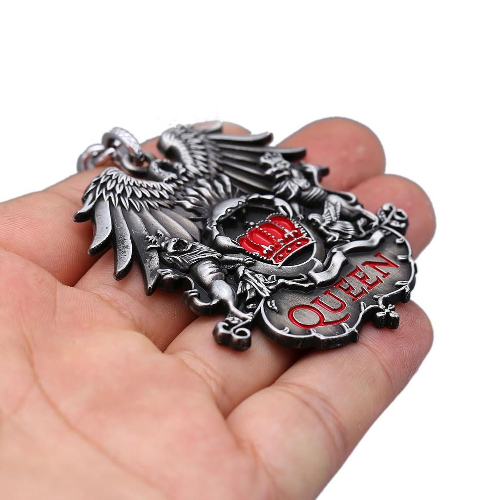 Tidlös Queen Klassisk Rockband Freddie Mercury Metallhänge Nyckelringstillbehör