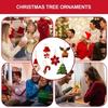 6Pcs/Set Snowman Hanging Reindeer DIY Santa Claus Felt Fabric Snowflake Cute Christmas Ornament Xmas Tree