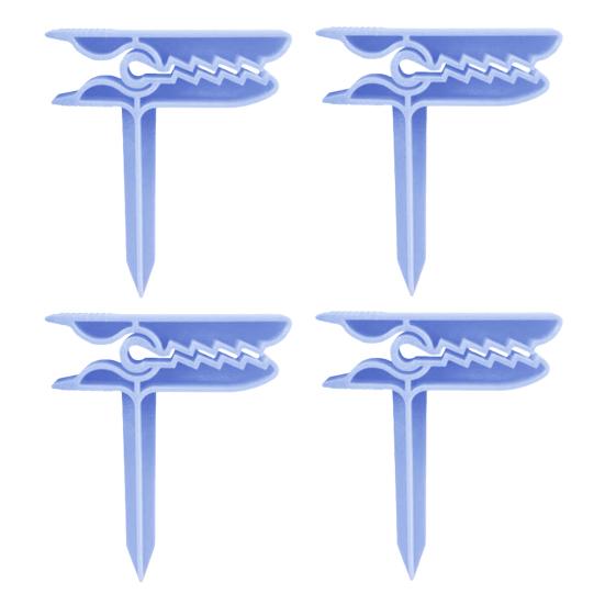 4Pcs Beach Towel Clips Windproof Towel Holders, Beach Towel Anchoring Stakes Clips, Outdoor Mat Anchors Stakes Clamps, Plastic Picnic Blanket Holders
