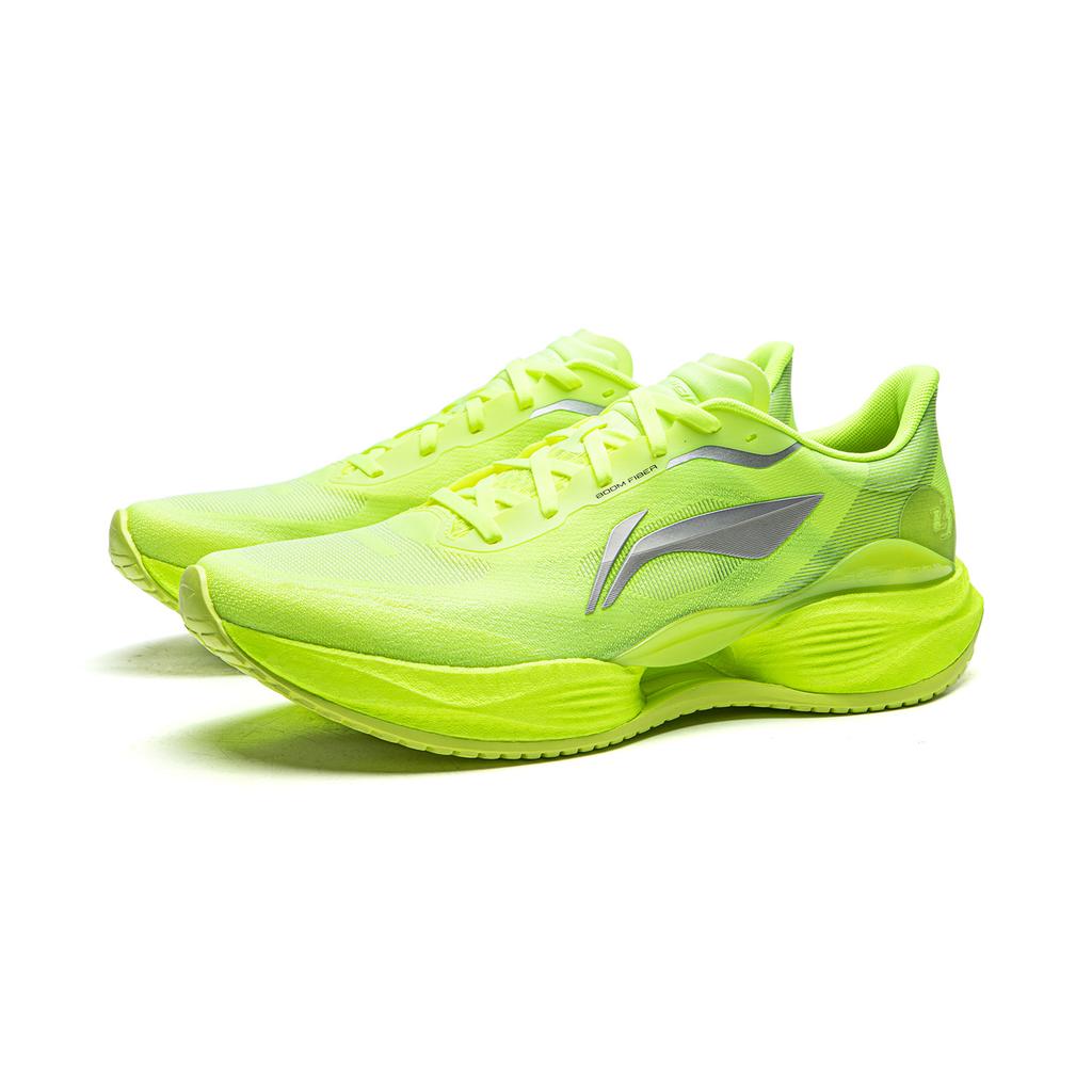 Li Ning Sports Comfortable Shock Absorbing Breathable Low Top Casual Running Shoes Men Sneaker Fluorescent-Bright-Green ARBW017-5