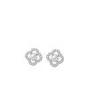 Four-leaf Clover Earrings Female Korean Version Temperament Simple Stud Earrings Cold Wind Female Personality Versatile Ear Jewelry