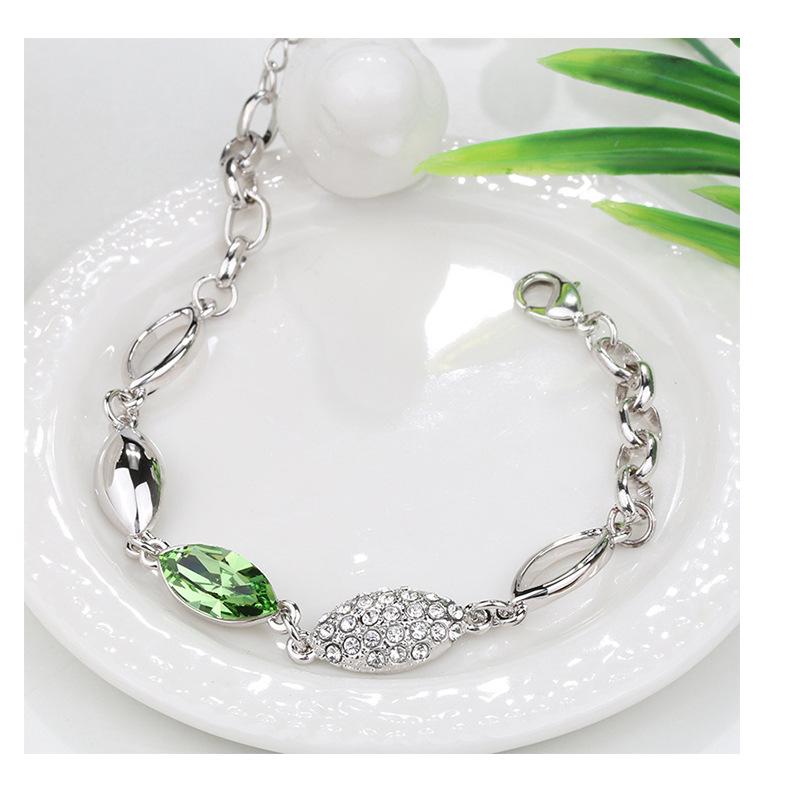 

Аудио-оболочка-производитель, оптовая продажа, браслет с кристаллами для волос, корейская версия ювелирных изделий, ювелирные изделия в европейском и американском стиле белый