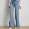 Scofield Women's High-Waist Washed Blue Flared Jeans