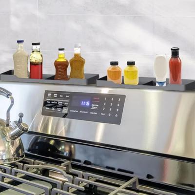Magnetic Oven Top Rack High-temperature Resistant Kitchen Racks Waterproof Cooktops Shelves Silicone Seasoning Organizer Shelf