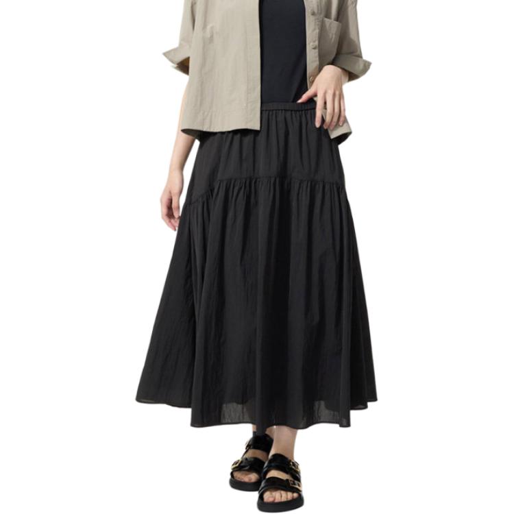 Uniqlo Casual Solid Color Long Skirt Women Skirts 487995-09