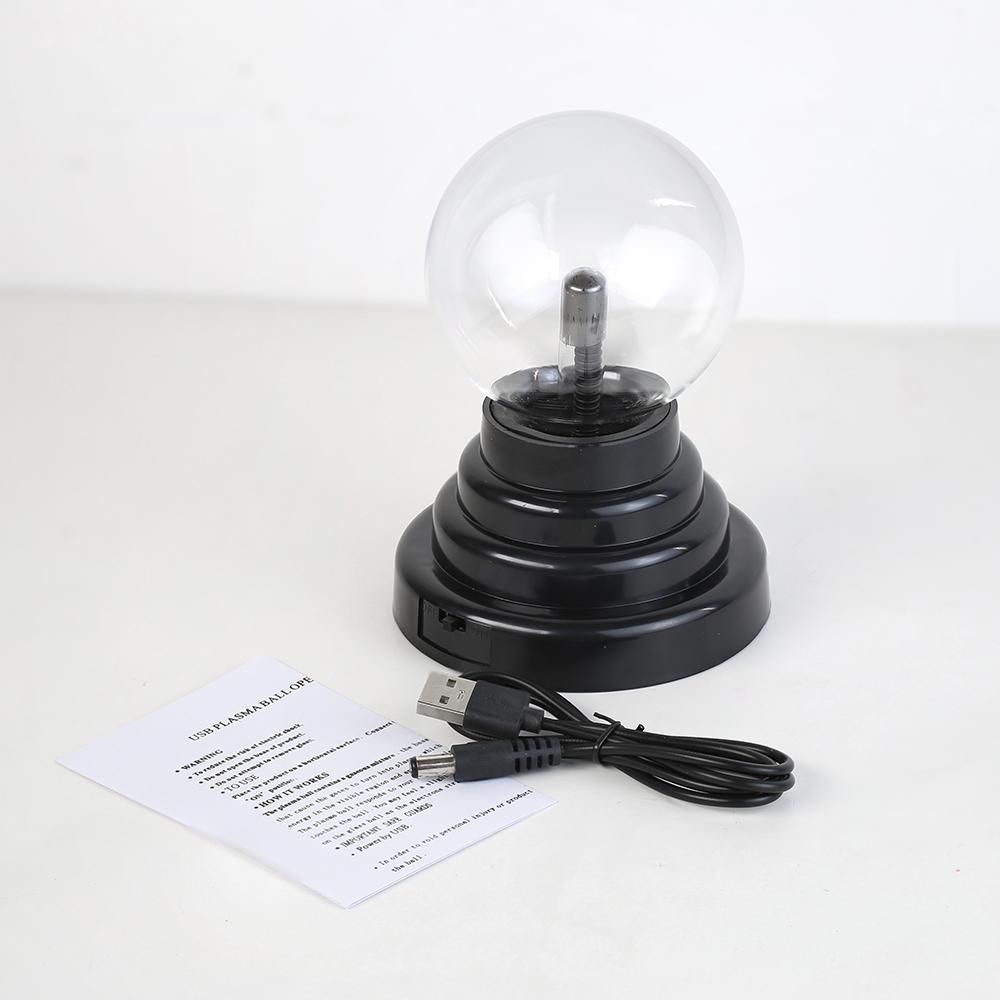 USB 3 Inch Novelty Magic Plasma Ball Night Light Touch Sensitive Atmosphere Children Christmas Kid Gift DesK Decor Novelty Lamp
