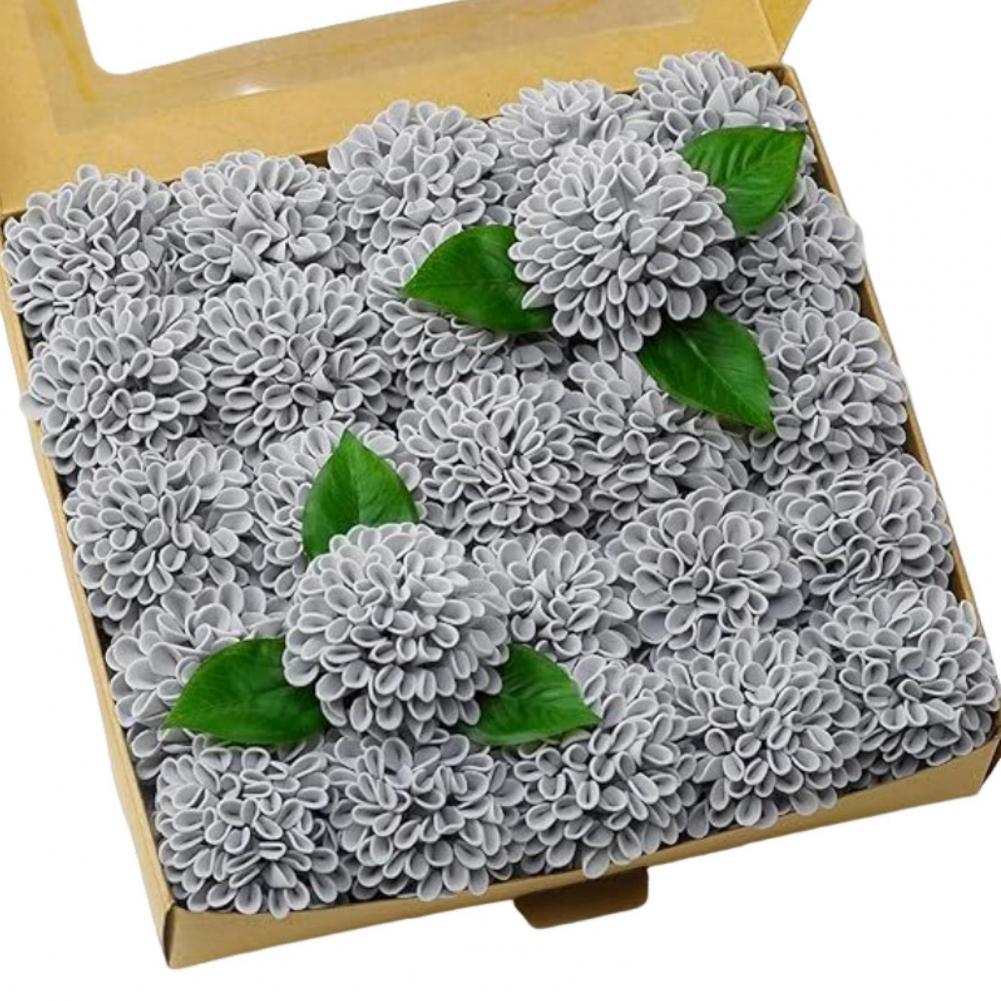 Simulated Hydrangea Flowers Realistic Artificial Hydrangeas for Diy Wedding Bouquets Party Decor Long Stem Fake for Floral