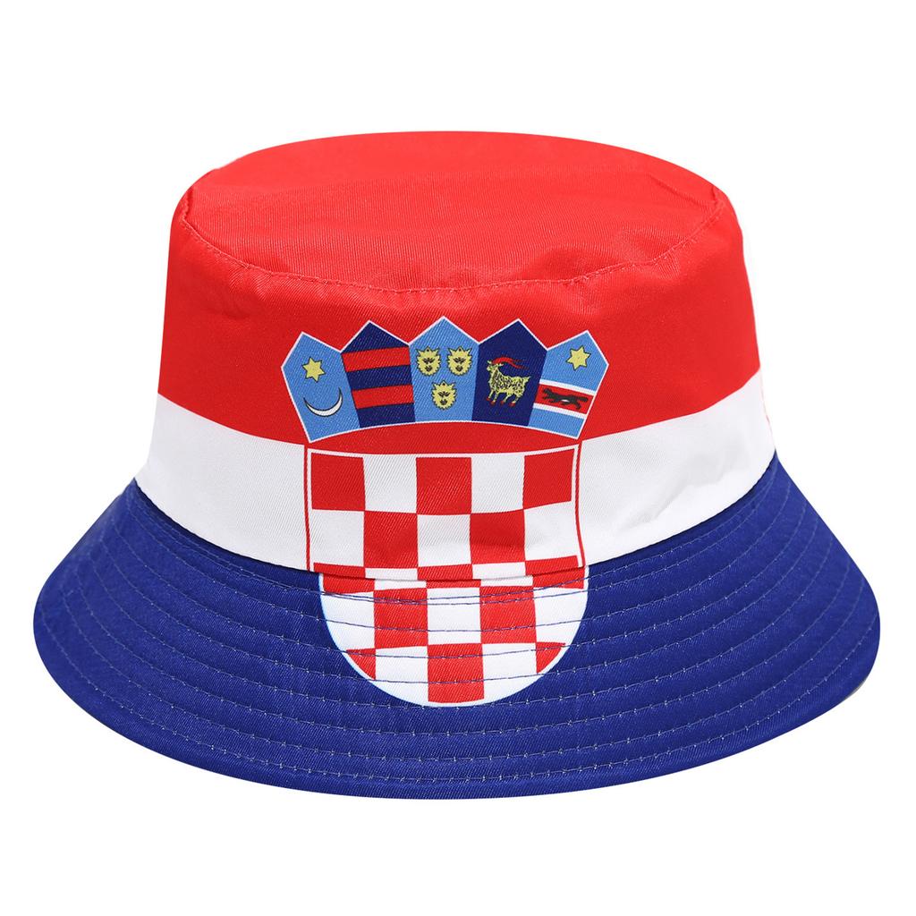 Kapelusz typu bucket z wzorem flagi USA Regulowany rozmiar Ochrona przed słońcem na zewnątrz Lekki oddychający materiał Kapelusz festiwalowy plażowy dla fanów
