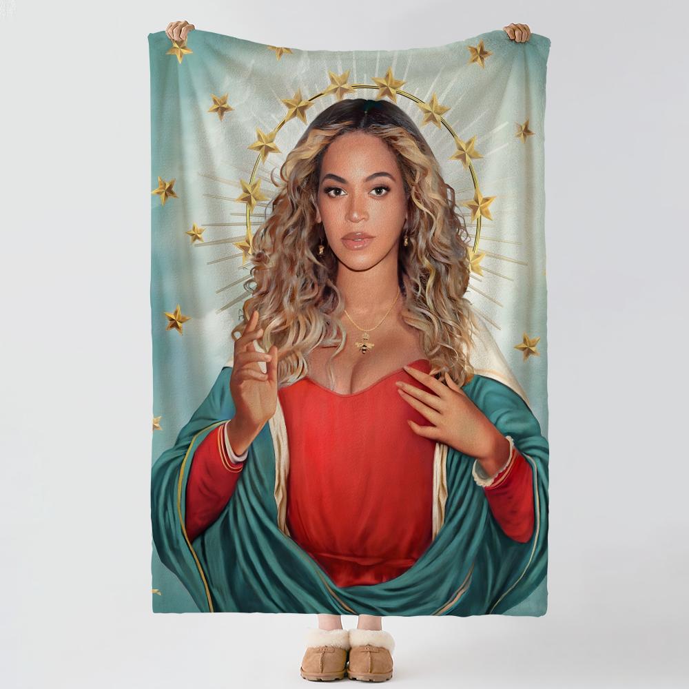 music B-Beyonce-E Throw Thick Comfort Flannel Quilt, Multi-scene Use Indoor Outdoor Daily Nap