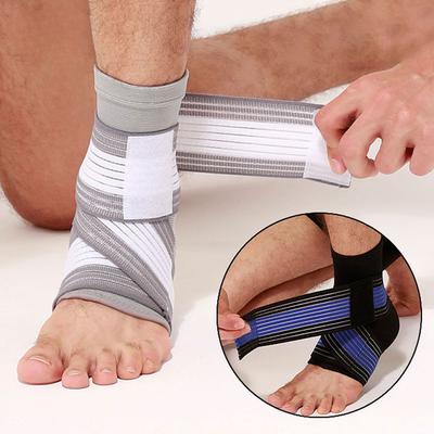 1 Piece Athletic Ankle Compression Sleeve with Adjustable Straps Non-slip Ankle Support Comfortable Fit