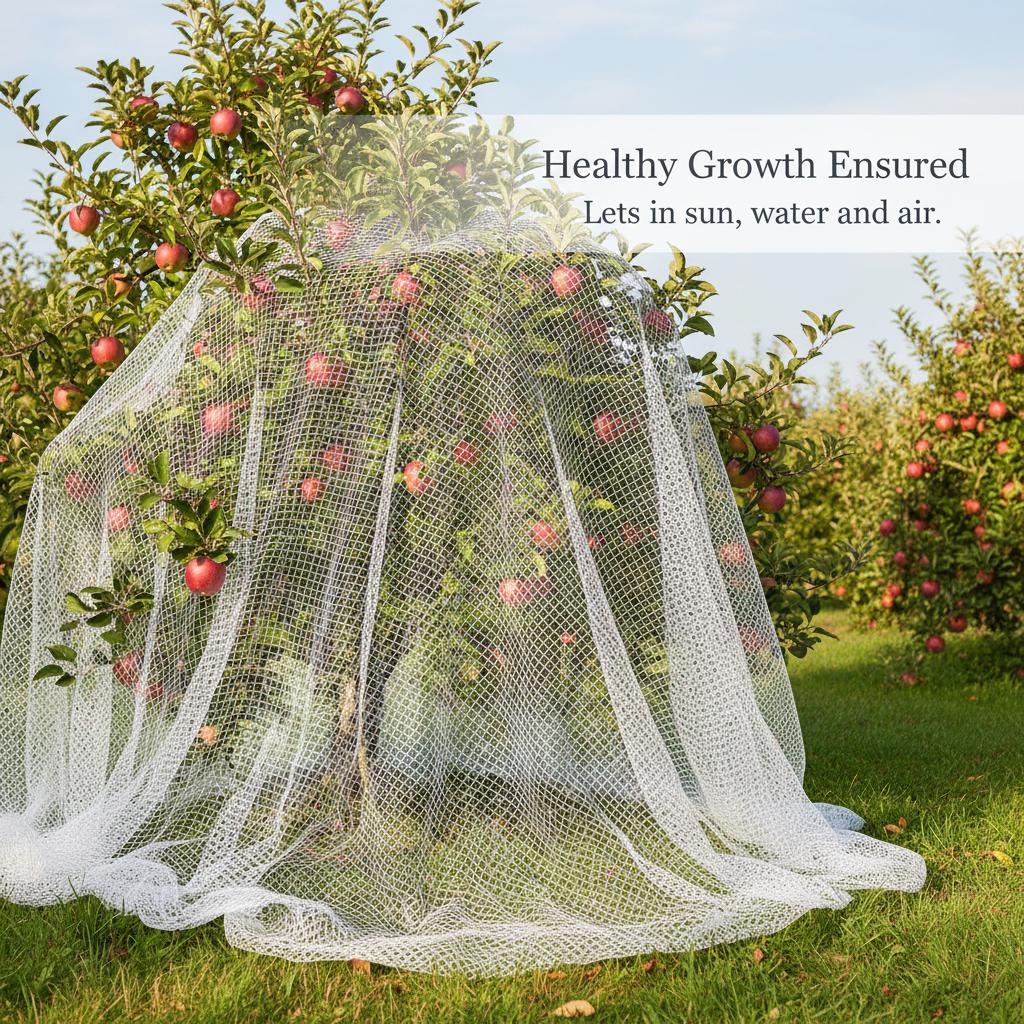 Orchard Bird Netting for Fruit Trees and Vegetables Durable Nylon Protective Mesh 12m Wide x
