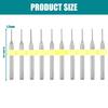 10Pieces PCB Spirals Grooves Drill Bits for Engraving and Precise Circuit Board Work Soft Materials Drilling Accessories