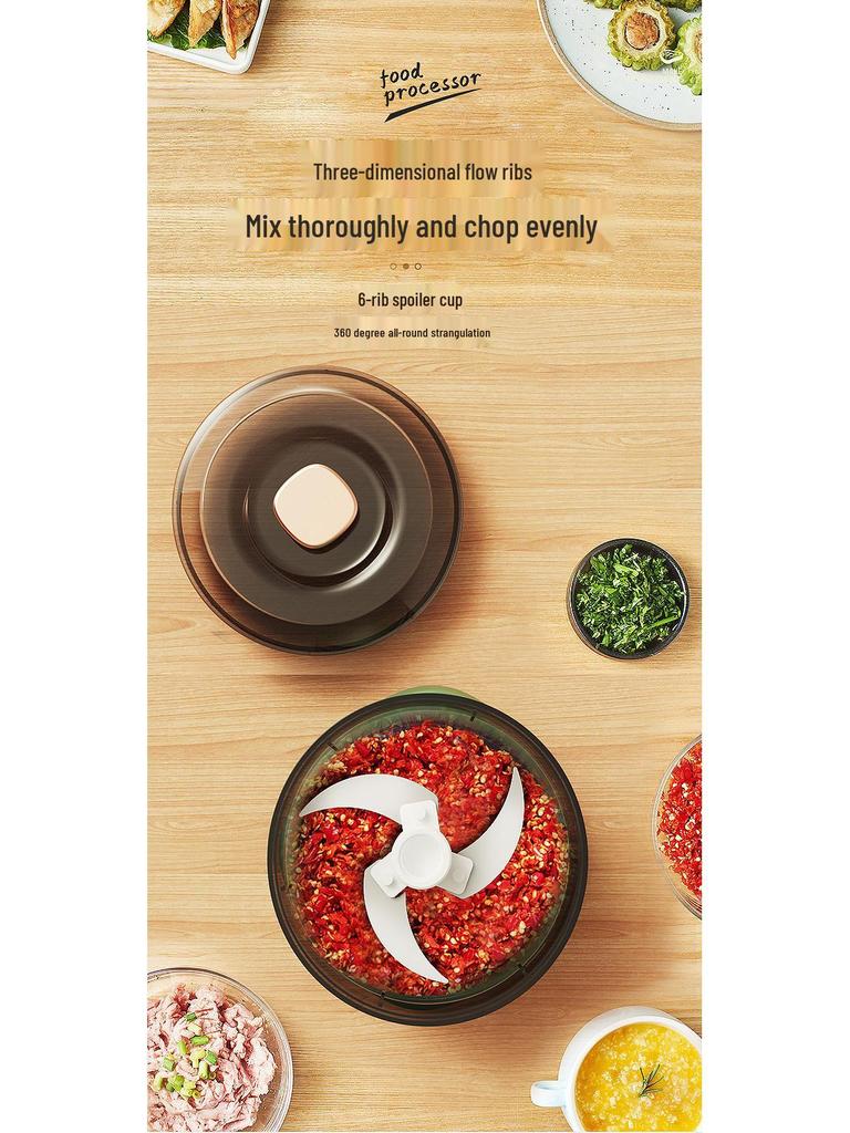 Wireless Multifunctional Kitchen Machine: Electric Meat Grinder, Garlic Pounder, and Baby Food Maker