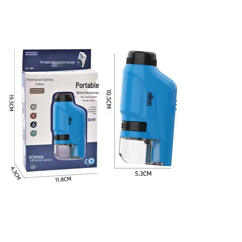 Tragbares Outdoor-Mikroskop-Set für junge Wissenschaftler: Lehrreiche praktische Experimente für Grund- und Sekundarschüler