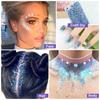 QIBEST Burst Glitter Eyeshadow Glitter Cream Face Body Polarized Glitter Cream Highlighter Oslnivý rozjasňující oční stín
