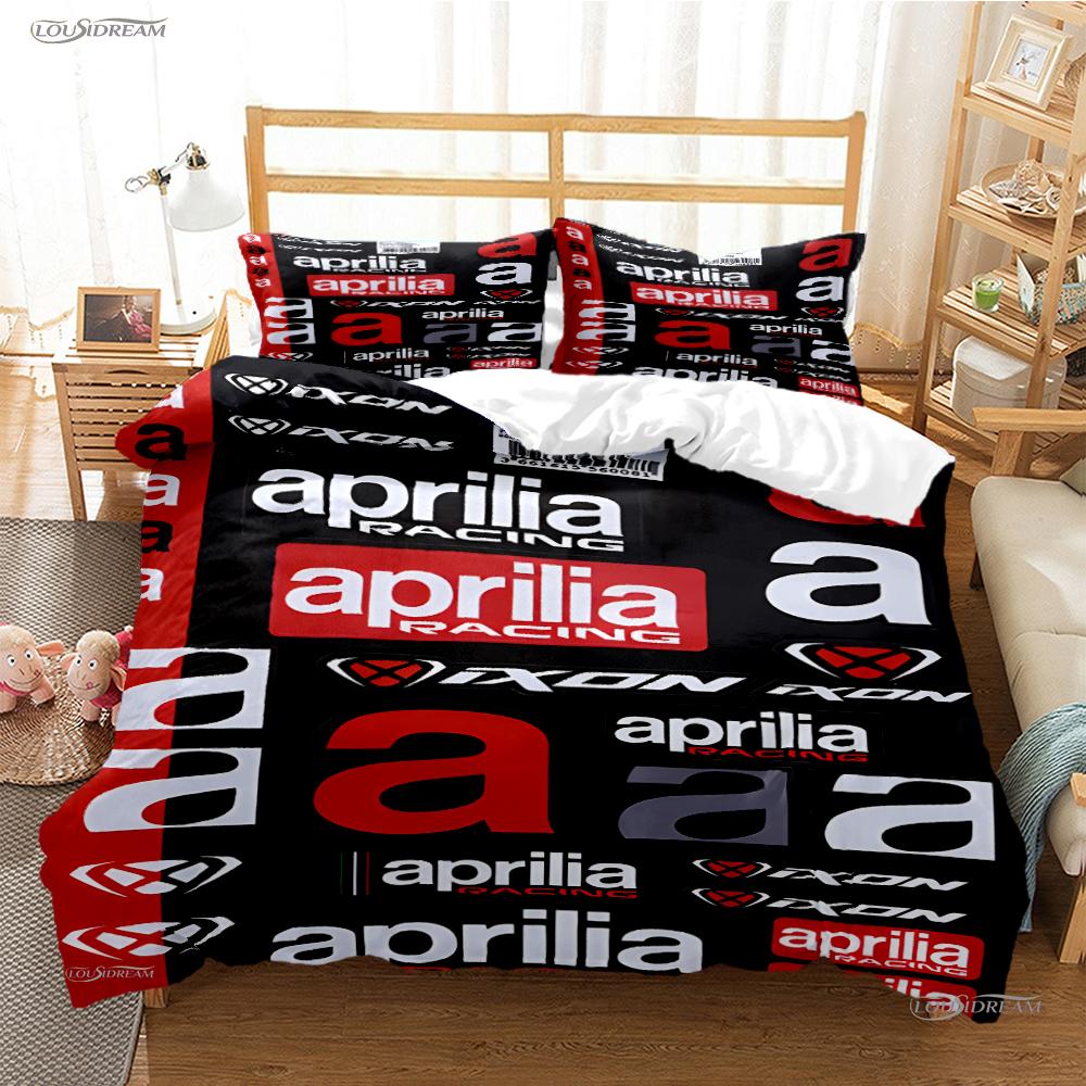 

A-Aprilia Moto Racing All Season Duvet Cover Comforter Bedding Sets Soft Quilt Cover And Pillowcases Single/Double/Queen/King AU Queen(210*210cm)3pcs