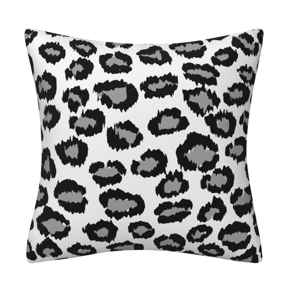 

Abstract Leopard Print Texture Short Plush Pillowcase Home Decoration Pillowcase Living Room Sofa Cushion Cushion Cover 45*45cm