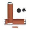 Bicycle Grips Shock Absorber Dead Fly Folding Car Scooter Mountain Bike Grips Hand Sewn Grips PU Leather Retro Accessories