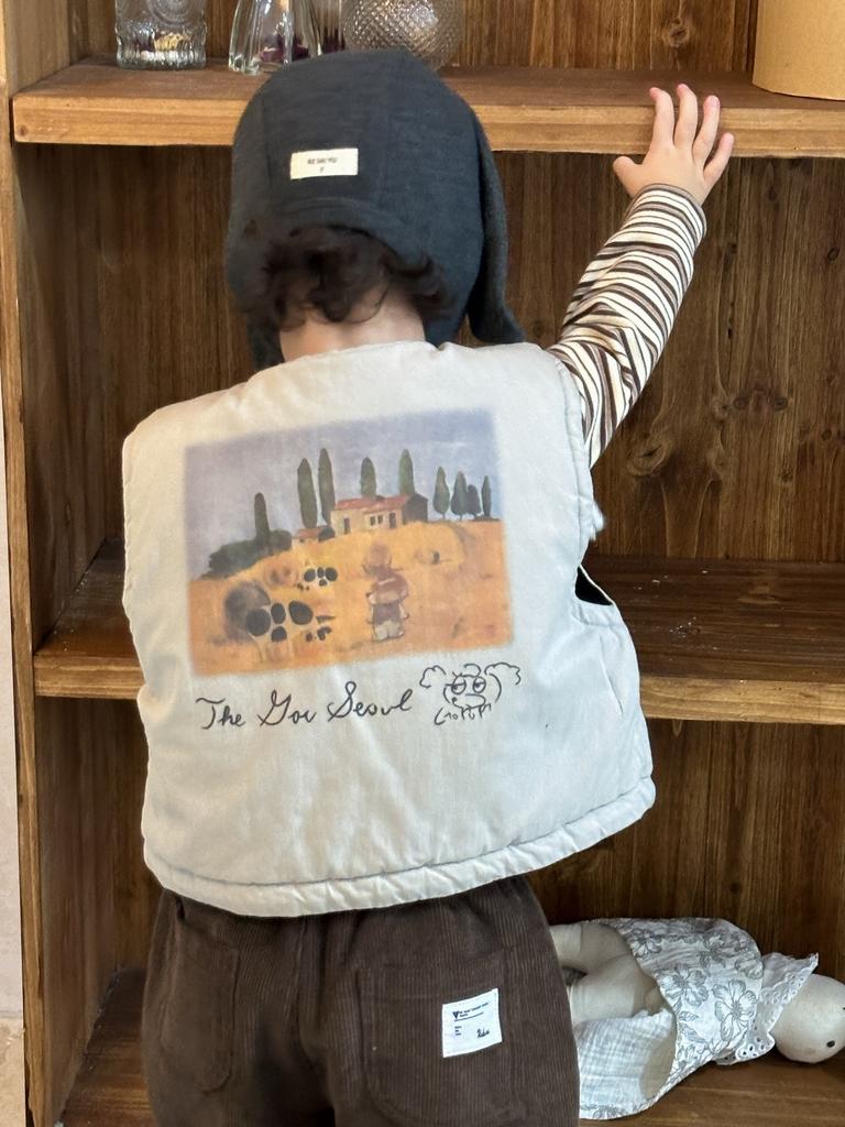 Children's Double-layer Cotton Vest Jacket, New Autumn and Winter Bottoming Shirt, Children's Clothing, Boys' Thickened Set