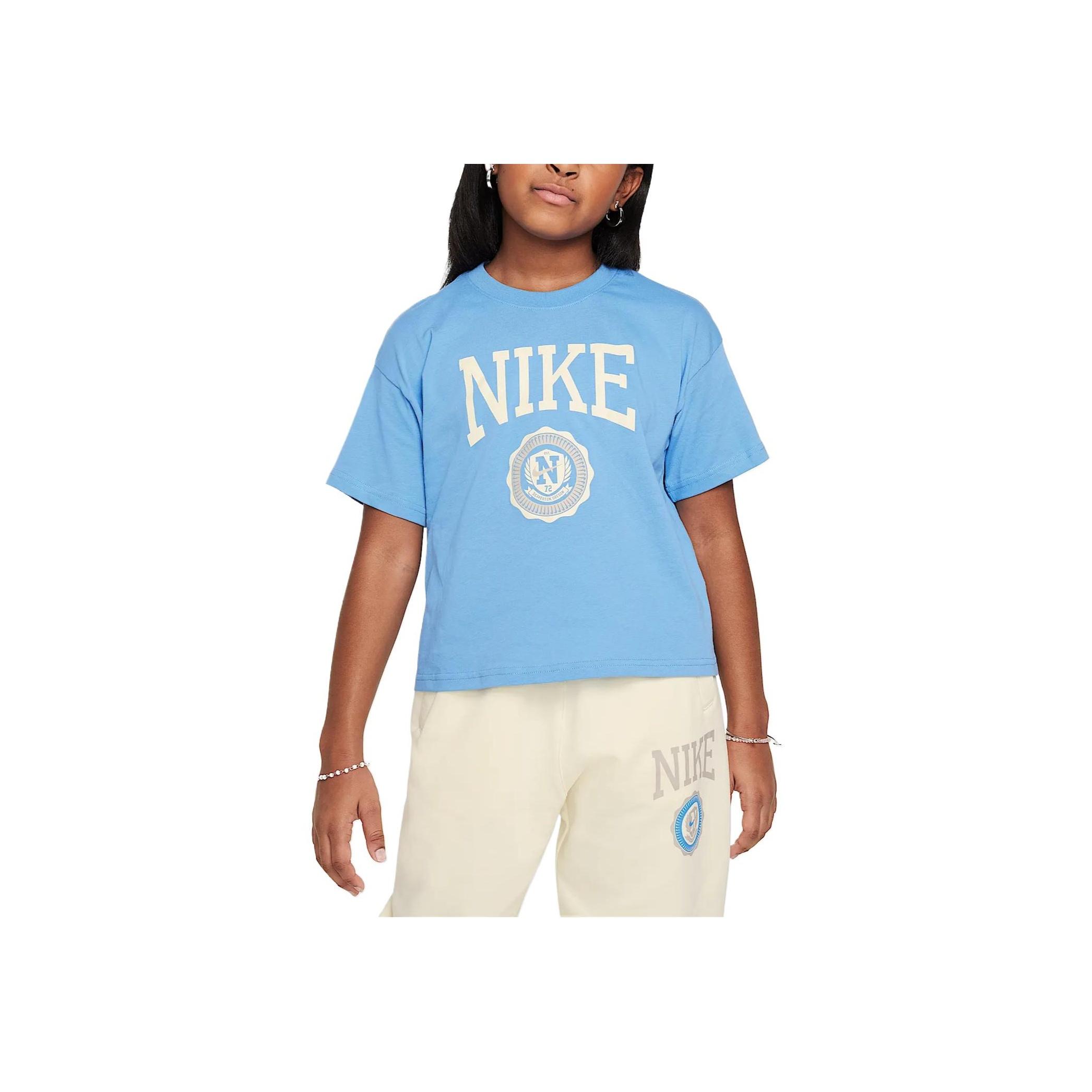 

Nike Soft Comfortable Casual Short Sleeve T-Shirt Kids tops Blue HM6303-440 M