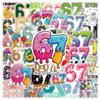 50PCS Graffiti Stickers Internet Popular Numbers Six Seven Decals Decor Phone Stationery Sticker DIY Memes 67 Entertaining Play Safe Kid Friendly Fun