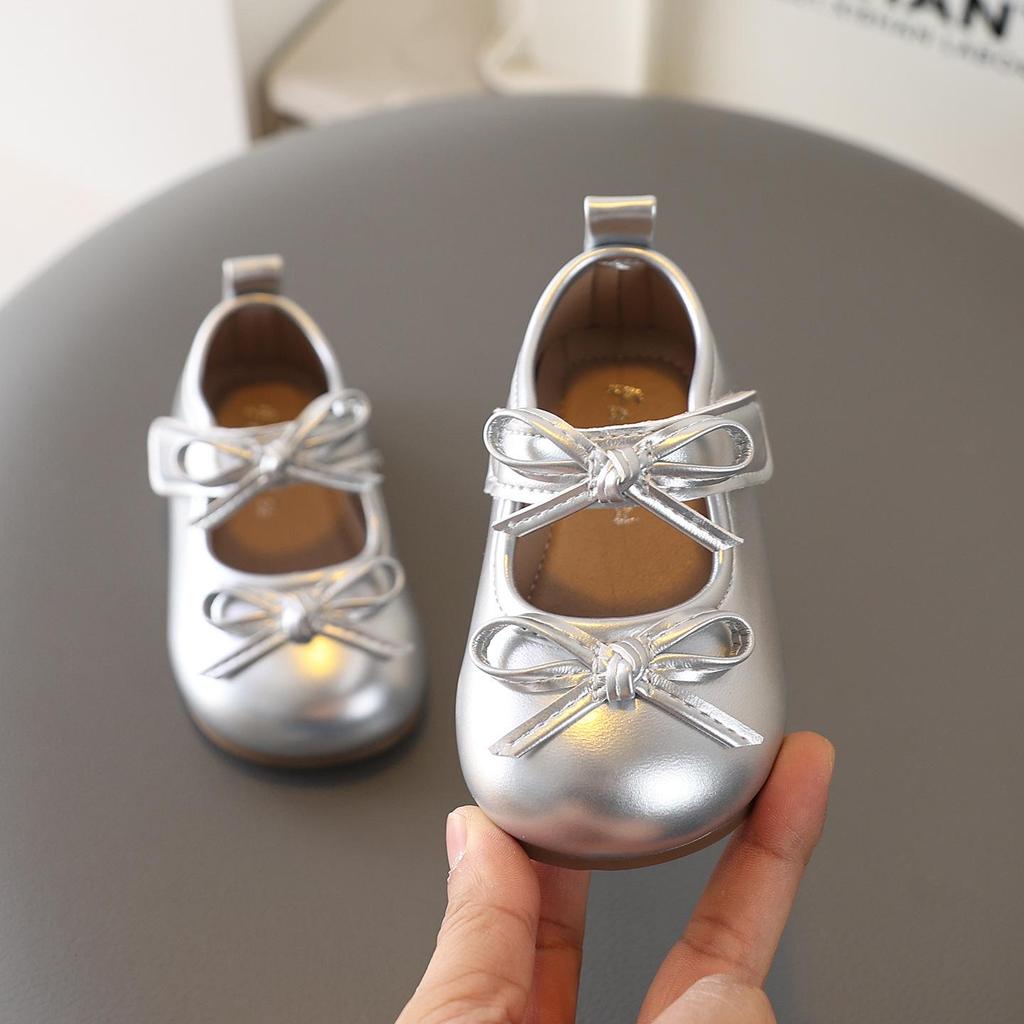 Chaussures de princesse coréennes pour filles - Mocassins à nœud Printemps 2026, Chaussures plates élégantes antidérapantes