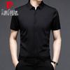 Pierre Cardin Men's Summer Short-Sleeve Ice Silk Business Shirt