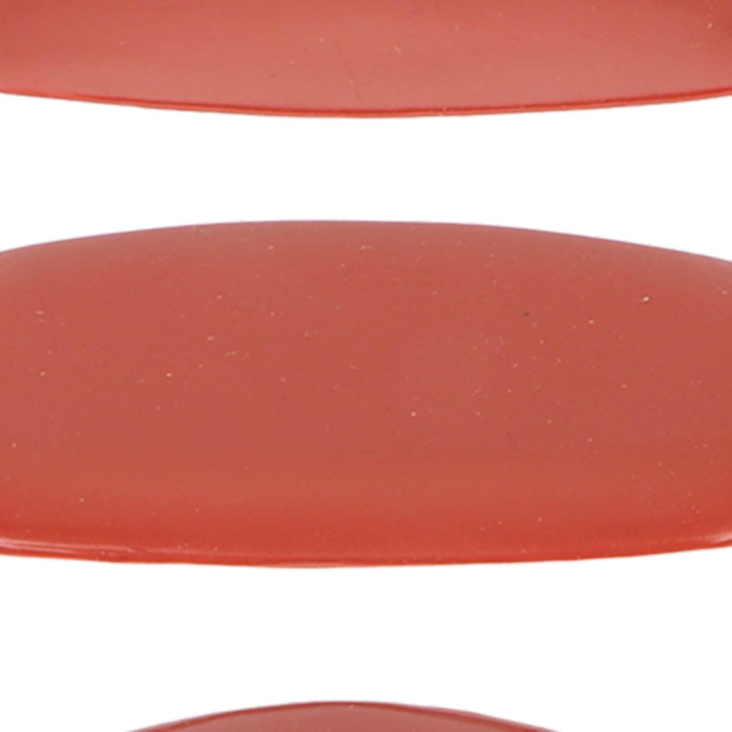 Pottery Clay Ribs, Pack of 3 Red Different Sizes Soft Rubber Pottery Ribs Portable Ceramic Pottery Ribs for Modeling Sculpting Smoothing Shaping