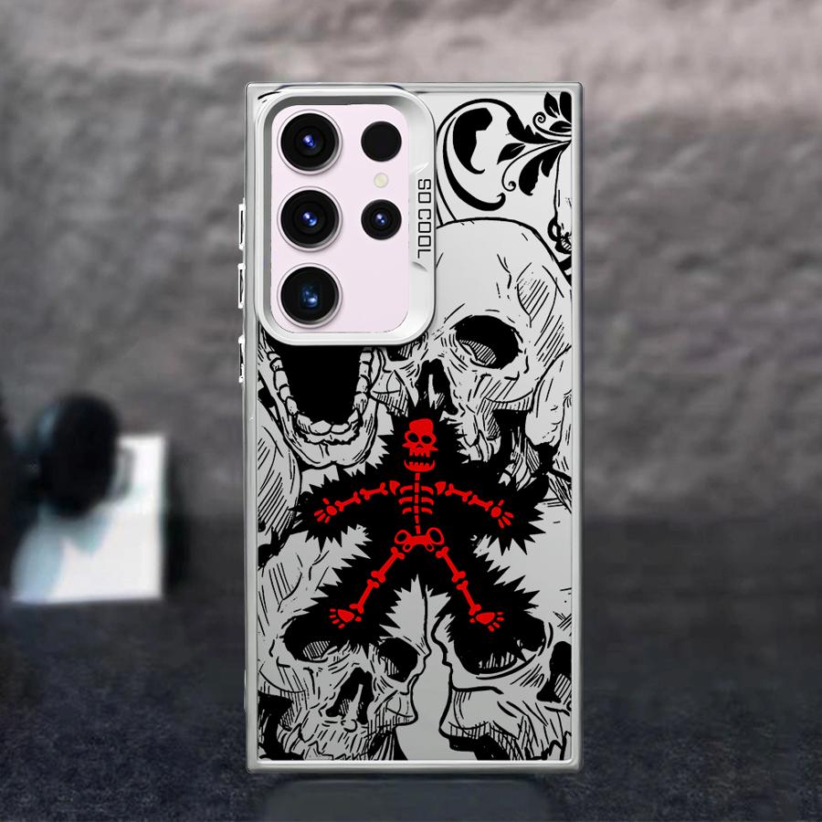 Dinosaurierskelett Hülle für Samsung Galaxy S25 S24 FE S23 S22 Ultra S21 S20 Note 20 Ultra S22 Plus S20 FE Schutzhülle
