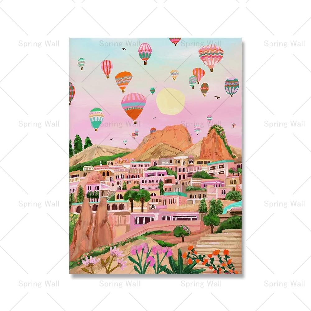 Rosa Dubrovnik Osaka Castle Kirschblüte Japan Wand Kunst Leinwand Malerei Nordic Poster Und Drucke Bild Für Wohnzimmer Dekor Kein Rahmen