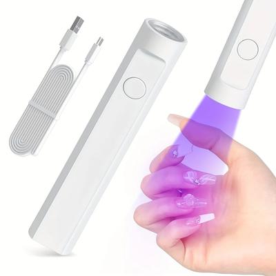 UV-Nagellicht, wiederaufladbar, für Nägel, tragbar, USB-Lade-LED-Nagellampe, 3 W, Nageltrockner zum Aushärten von Gelpolitur, Maniküre