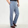 Klassische Herrenhose mit hoher Taille und tiefem Schritt, schnelltrocknende Herrenhose, elastischer Bund, gerade, dünne Hose für den täglichen Gebrauch