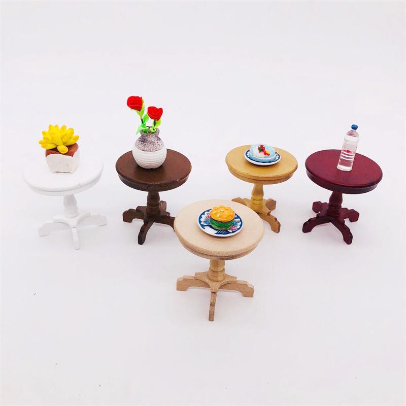 1:12 Miniature Dollhouse Furniture Photography Prop - Round Table Ornament